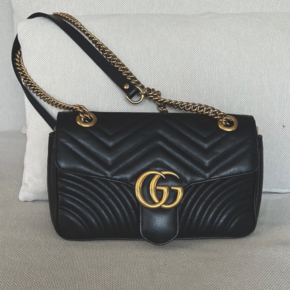 ‼️SOLD‼️GG Marmont small matelassé shoulder bag. - Picture 1 of 14
